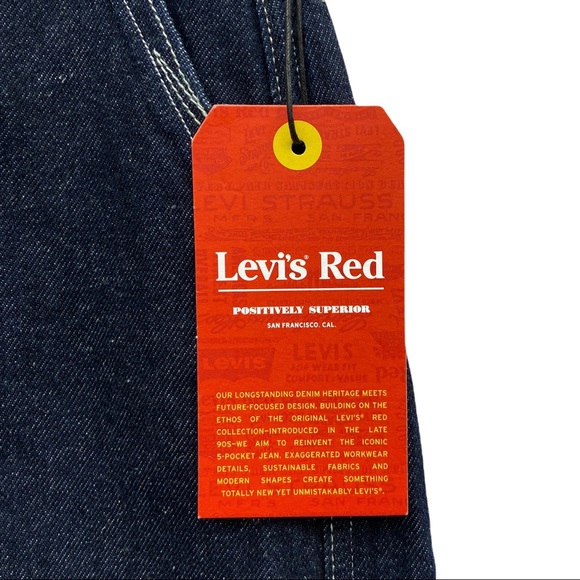 Levi's Red Label Railroad Trouser OX Rinse Dark Denim Jeans Size 25 NEW - Picture 8 of 12